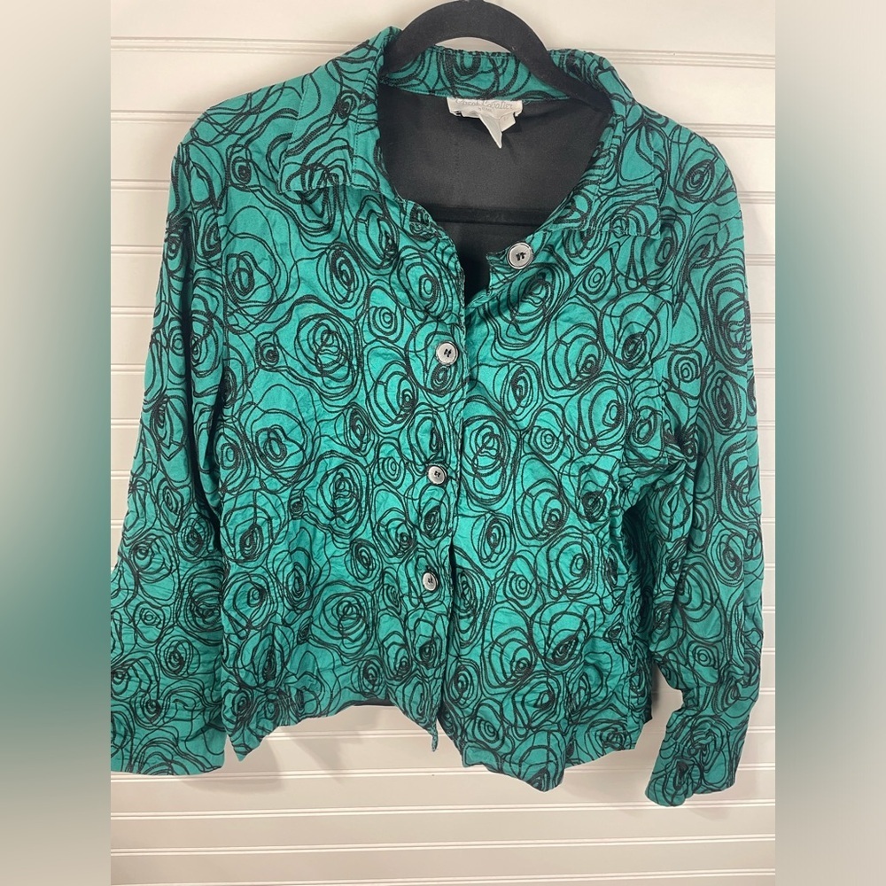 Floral Green Women's Top